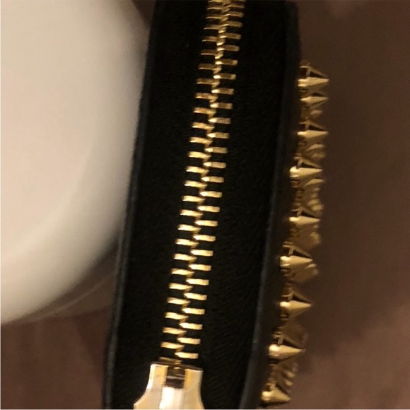 Christian Louboutin Black Wallet with Gold Studs - Picture 3 of 6